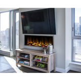 45 in. Harmony Built-in LED Electric Fireplace in Black Trim - Super Arbor