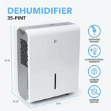 35 Pint Flat Panel Dehumidifier (R32) image 3