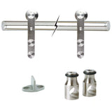 72 in. Stainless Steel Top Mount Sliding Barn Door Track and Hardware Kit