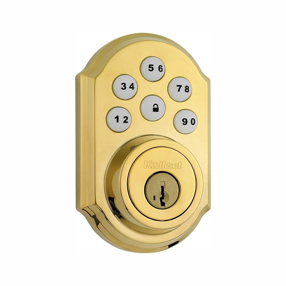 Z-Wave SmartCode 910 Satin Nickel Single Cylinder Electronic Deadbolt Featuring SmartKey Security - Super Arbor