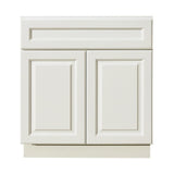 Newport Ready to Assemble 24x34.5x24 in. Sink Base Cabinet with 2-Door and 1-Fake Drawer in Dark Espresso - Super Arbor