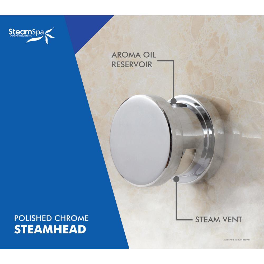 Oasis 10.5kW Touch Pad Steam Bath Generator Package in Chrome - Super Arbor