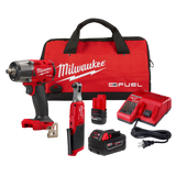 Milwaukee M18 FORCE LOGIC 18V Press Tool Kit with 1/2–2 in. Jaws, ONE-KEY, SAWZALL & 5.0Ah Battery