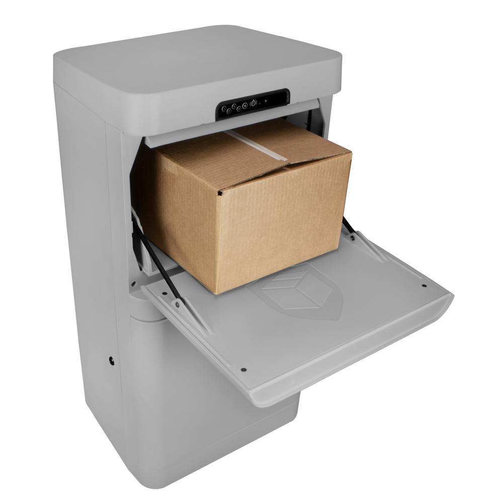 Gray Floor Mount Smart Parcel Security Mailbox - Super Arbor