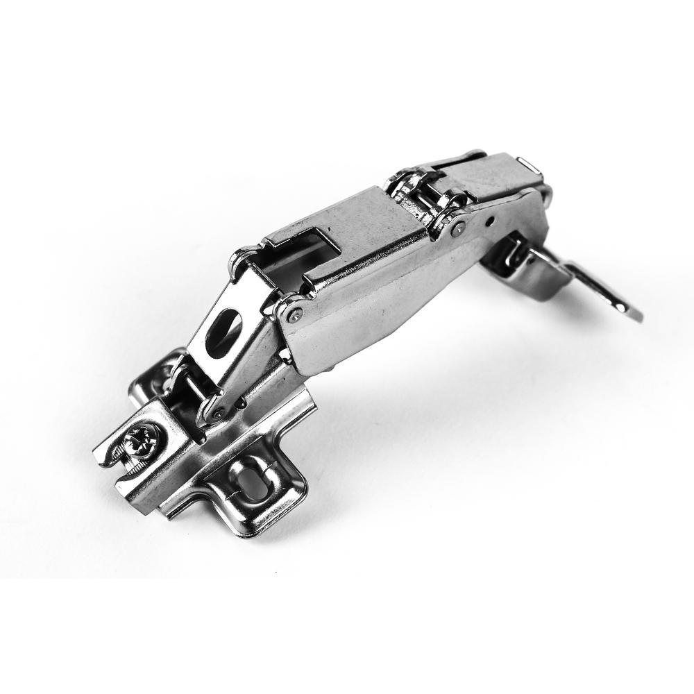 165-Degree 35 mm Full Overlay Frameless Cabinet Door Hinges with Installation Screws (2-Pairs) - Super Arbor