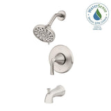 Ladera Single-Handle 3-Spray Tub and Shower Faucet in Spot Defense Brushed Nickel (Valve Included) - Super Arbor