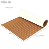 12 Colors 94''x35'' / 91''x35'' Marine Yacht Boat & RV Flooring Sheet Teak EVA Foam Synthetic Self-Adhesive Non-slip Mat 6mm Thicknes