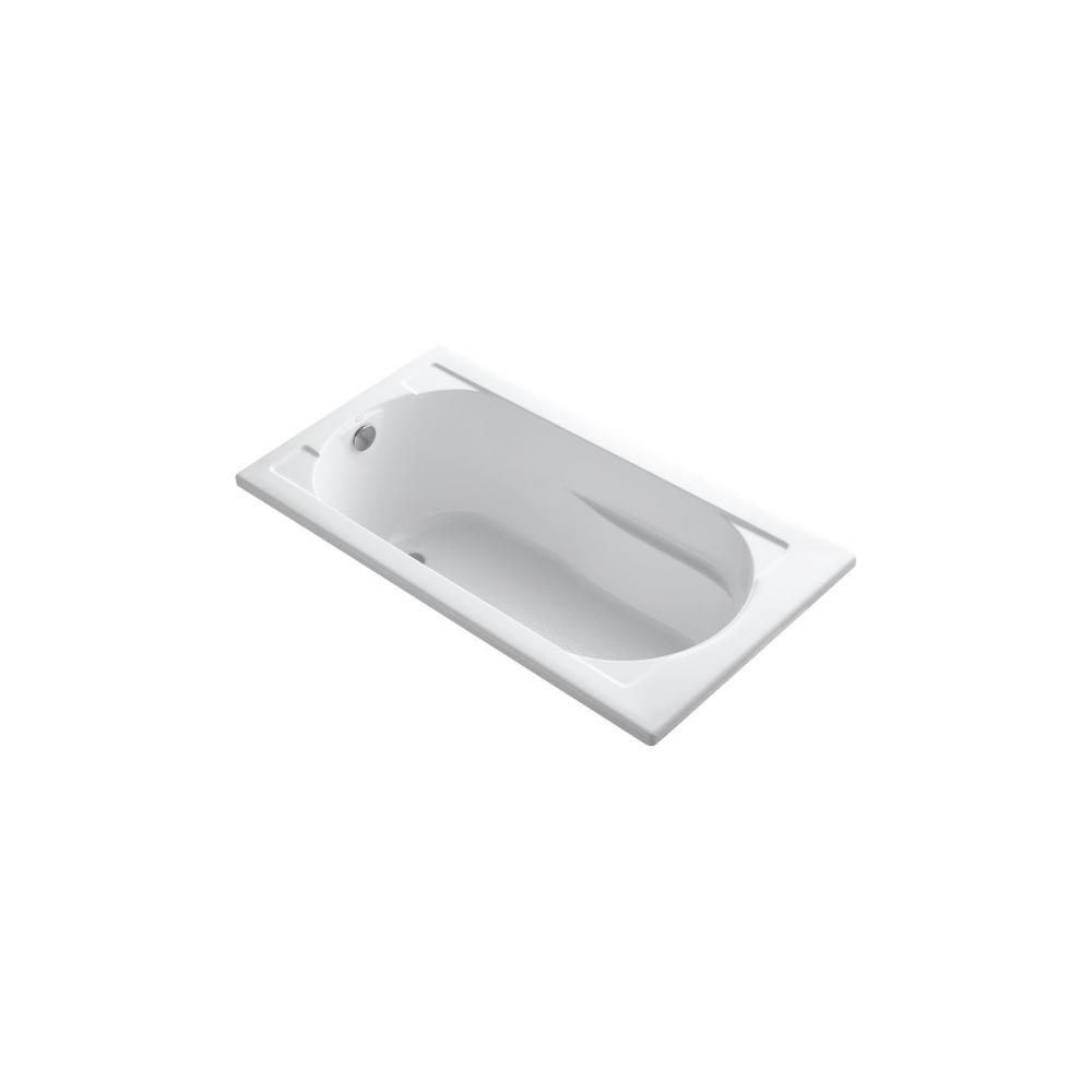 Devonshire 60 in. x 32 in. Acrylic Alcove Bathtub with Integral Apron, Integral Flange and Right-Hand Drain in White - Super Arbor