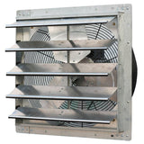3368 CFM Silver Electric Powered Gable Mount Shutter Fan/Vent - Super Arbor