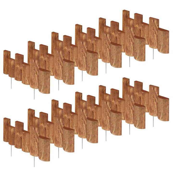 Greenes Fence 18 in. L x 1.5 in. W Half Log Edging (12-Pack) - Super Arbor