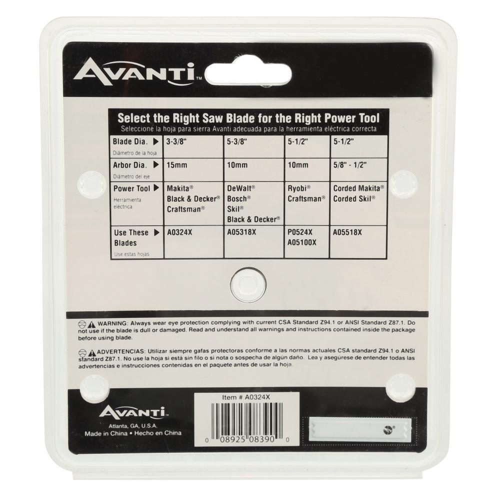 3-3/8 in. x 24-Teeth Finish Saw Blade - Super Arbor