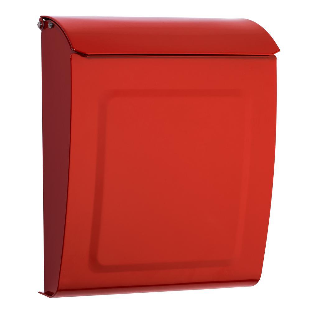 Aspen Locking Wall Mount Mailbox Graphite - Super Arbor