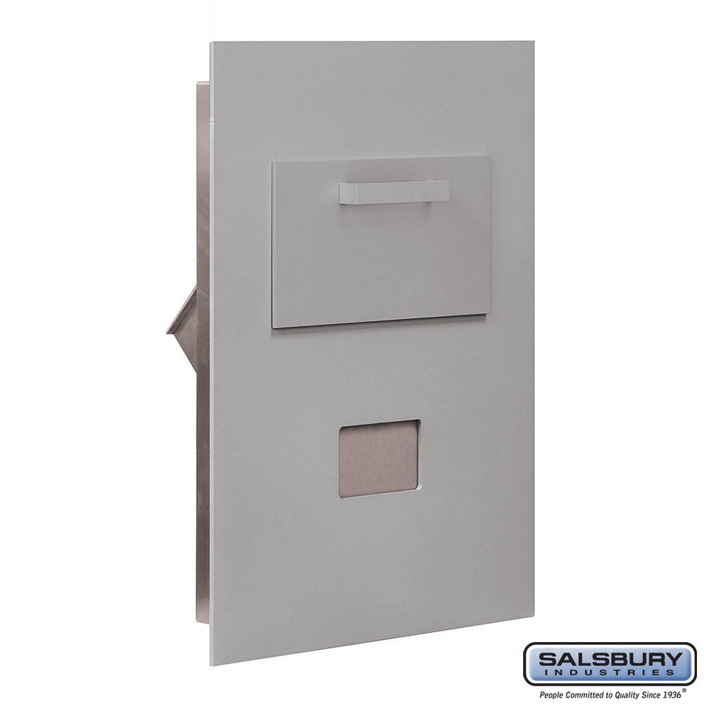 Collection Unit for 5-Door High 4B+ Mailbox Units - Aluminum - Rear Loading - USPS Access