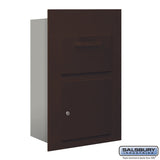 Salsbury 3600 Series Collection Unit – Bronze, Private Front-Loading for 5-Door-High 4B Plus Mailbox Units (21"W x 29.75"H x 12"D)
