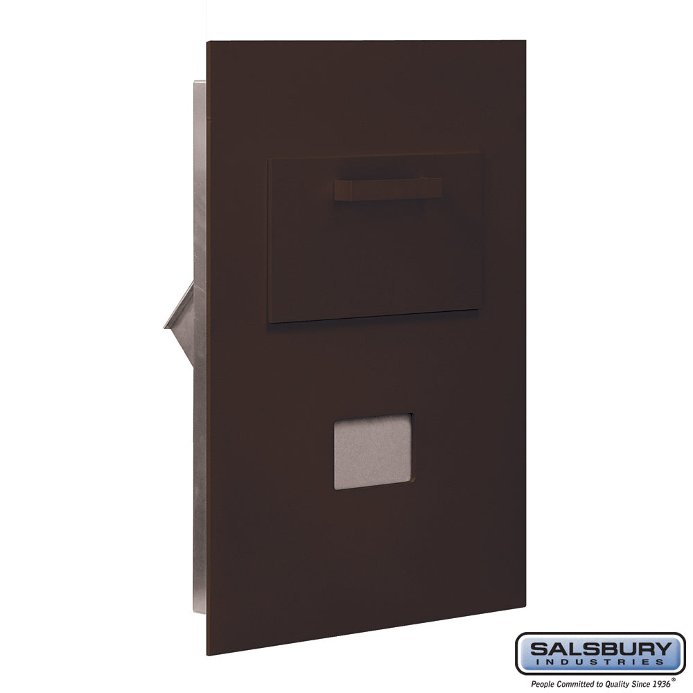 Bronze Rear Loading Collection Unit for 5-Door High 4B+ Mailbox Units
