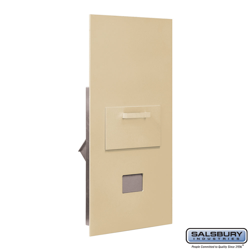 Collection Unit for 7-Door High 4B+ Mailbox Units - Rear Loading - Sandstone