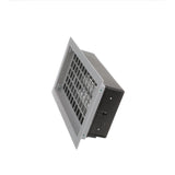 16 in. x 8 in. Automatic Foundation Vent in Gray (Carton of 10) - Super Arbor
