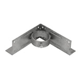 Everbilt 2-3/8 in. Galvanized Steel Chain Link Fence Corner Wood Post Adapter