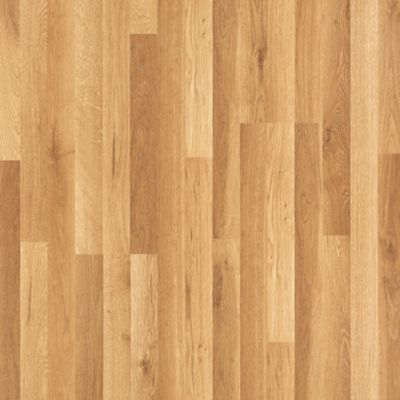 QuickStep Studio + Spill Repel Glenwood Oak 7.48-in W x 47.24-in L Embossed Wood Plank Laminate Flooring with Attached Pad