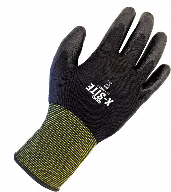 BDG X-Site 99-1-9802 Coated Glove, 3XL, Polyurethane Palm, ANSI Abrasion Level 3