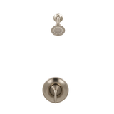 Moen Eva Single-Handle 1-Spray Posi-Temp Shower Faucet Trim Kit with Valve in Brushed Nickel (Valve Included)
