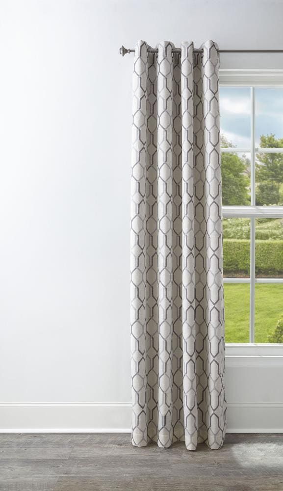 Style Selections Amhurst 63-in Mushroom Polyester Blackout Thermal Lined Single Curtain Panel