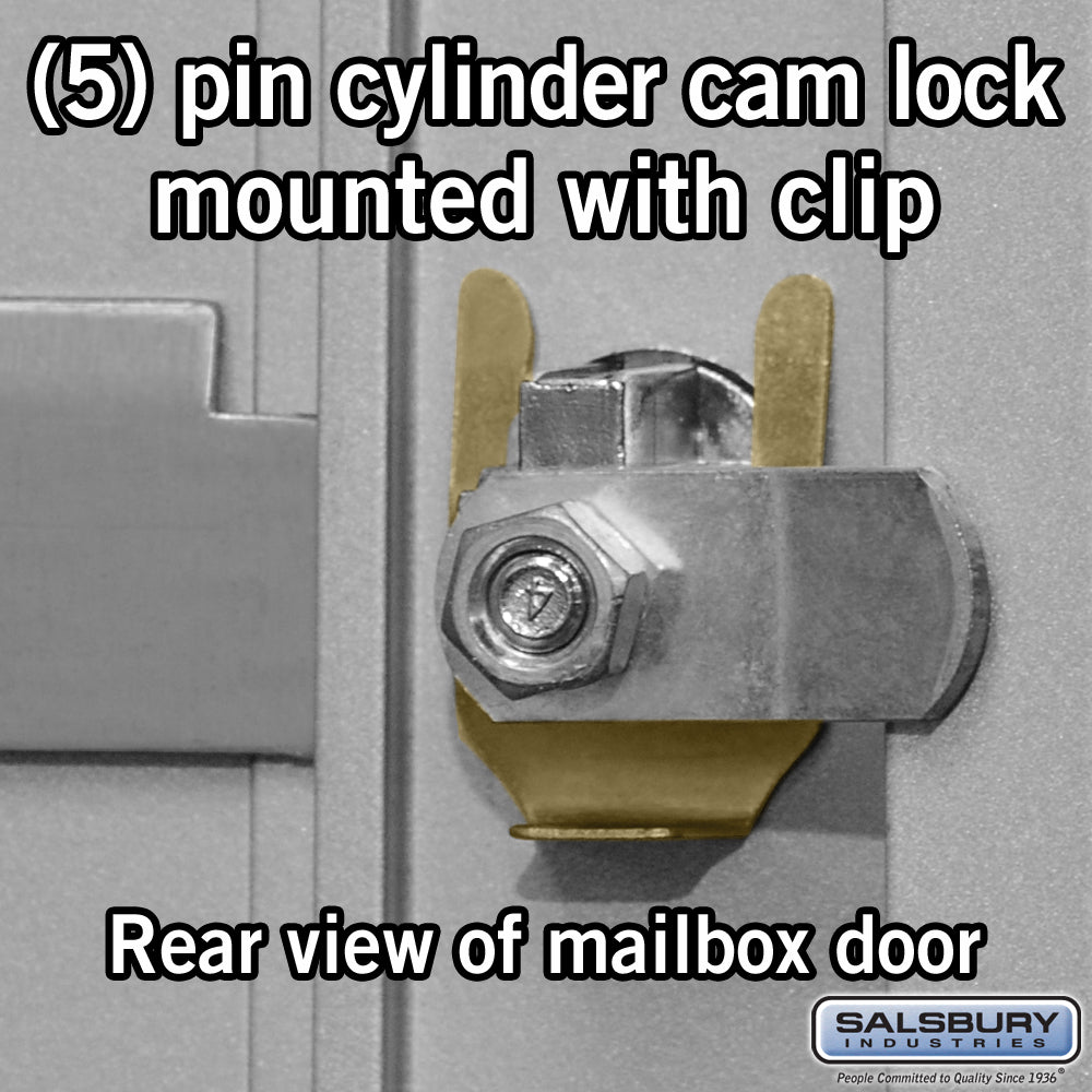 4B+ Horizontal Mailbox with Master Lock - 10 B Doors - Aluminum - Front Loading - Private Access