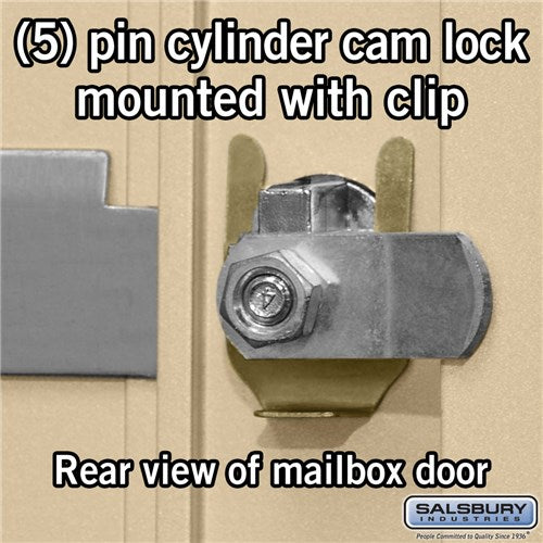 4B+ Horizontal Mailbox with 10 B Doors - Sandstone - Front Loading - Private Access