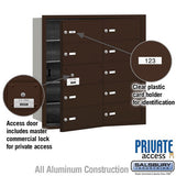 Bronze 4B+ Horizontal Mailbox with 10 B Doors - Private Access