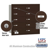Bronze Rear Loading Mailbox with 10 B Doors - USPS Approved