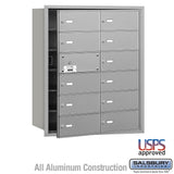 4B+ Horizontal Mailbox with 14 B Doors - Rear Loading - USPS Approved