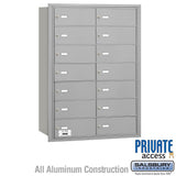 4B+ Horizontal Mailbox with 14 B Doors - Rear Loading - Private Access