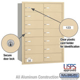 14-Door Rear-Loading Mailbox with Secure Locks and USPS Approval