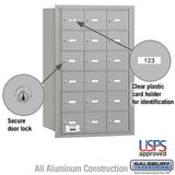 4B+ Horizontal Mailbox with 18 Doors - Rear Loading - USPS Approved