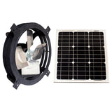 1820 CFM Black Solar Powered Gable Mount Solar Attic Fan - Super Arbor