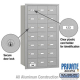 4B+ Horizontal Mailbox with 21 A Doors, Rear Loading, Private Access