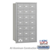 4B+ Horizontal Mailbox with 21 A Doors, Rear Loading, USPS Approved