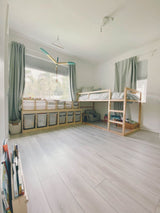 CALI Mute Step Castaway Oak 20-mil x 7-in W x 48-in L Waterproof Interlocking Luxury Vinyl Plank Flooring