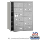 4B+ Horizontal Mailbox with 24 Doors - Aluminum - Front Loading - USPS Approved
