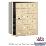 4B+ Horizontal Mailbox with 23 Usable Doors - Sandstone - Front Loading - USPS Approved