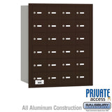 4B+ Horizontal Mailbox with 24 A Doors - Bronze - Rear Loading - Private Access