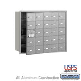 4B+ Horizontal Mailbox with 24 Usable Doors - Aluminum - Front Loading - USPS Access