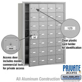 4B+ Horizontal Mailbox with 28 A Doors, Aluminum, Front Loading, Private Access