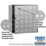4B+ Horizontal Mailbox with 30 A Doors, Rear Loading, Private Access