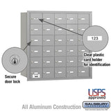 4B+ Horizontal Mailbox with 30 A Doors, Rear Loading, Aluminum Construction