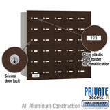 4B+ Horizontal Mailbox with 30 A Doors, Bronze Finish, Rear Loading, Private Access