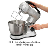 4 Qt. 7-Speed Stainless Steel Stand Mixer with Flat Beater, Dough Hook and Whisk