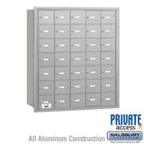 4B+ Horizontal Mailbox with 35 A Doors, Rear Loading, Private Access