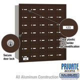 4B+ Horizontal Mailbox with 35 A Doors, Bronze, Rear Loading, Private Access