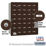 4B+ Horizontal Mailbox with 35 Doors - Bronze Rear Loading USPS Access